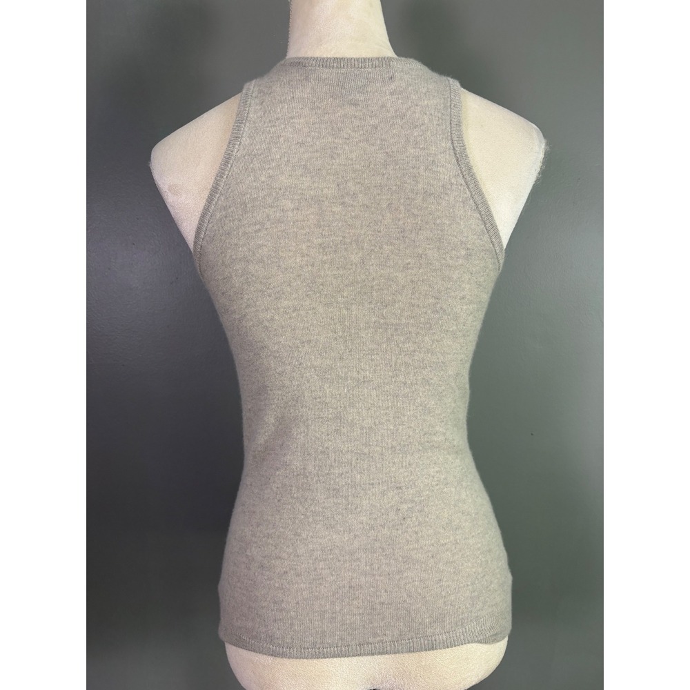 Ralph Lauren Black Label Cashmere Tank Top Womens S Knit Shell Basics Preppy - Picture 2 of 8